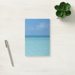 Caribbean Horizon Tropical Turquoise Blue Post-it Klebezettel