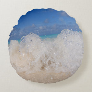 Caribbean Island Wave Liebe 2 Rundes Kissen
