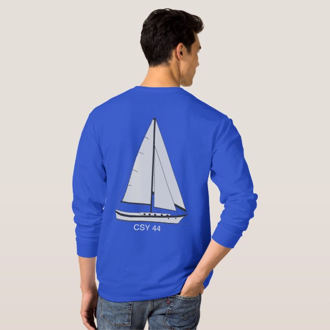 Caribbean Segelyachten CSY 44 Segelschiff T-Shirt (Schwarz voll)