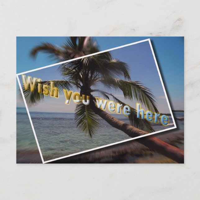 Caribbean Souhaitez-vous être ici : Carte postale (Devant)