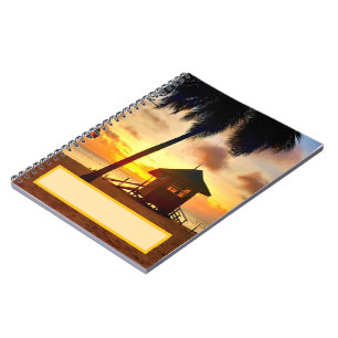 Caribbean Sunset Spiral Notebook Notizblock