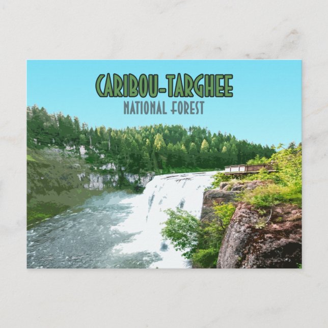 Caribbean Targhee National Forest Idaho Postkarte (Vorderseite)