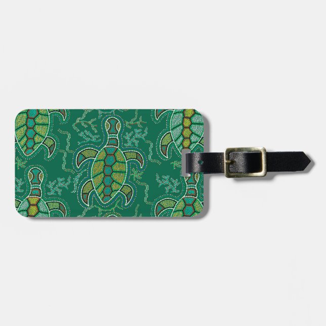 Caribbean Tortuga Gepäckanhänger (Vorderseite horizontal)
