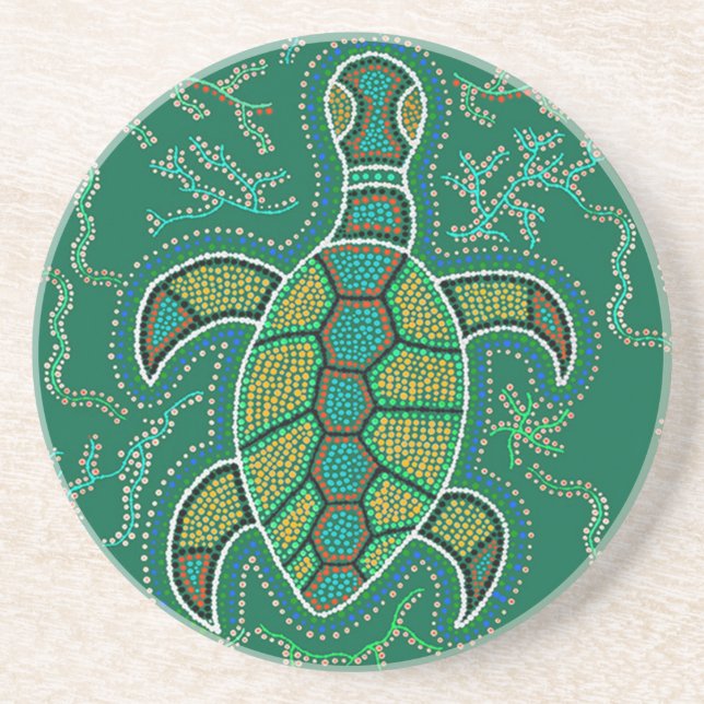 Caribbean Tortuga Getränkeuntersetzer (Vorne)