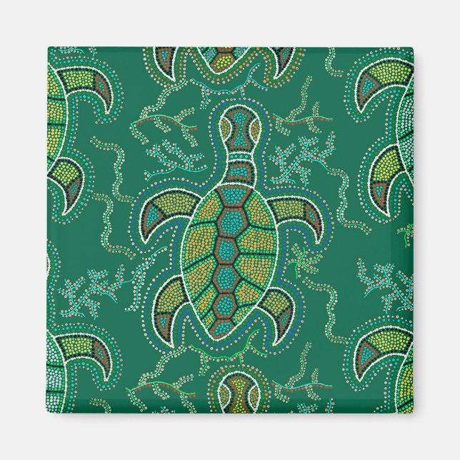 Caribbean Tortuga Magnet (Vorne)