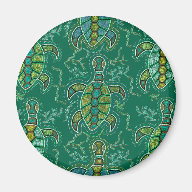 Caribbean Tortuga Magnet (Vorne)