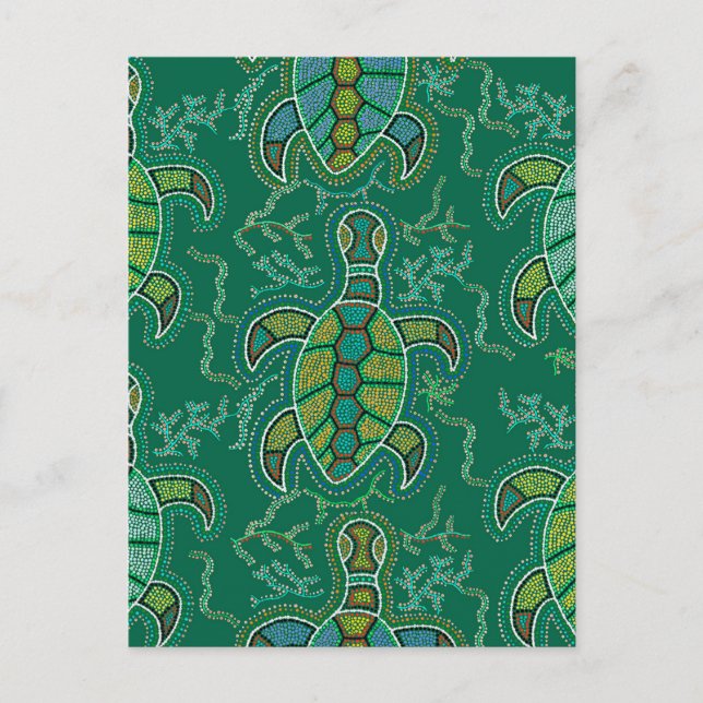 Caribbean Tortuga Postkarte (Vorderseite)