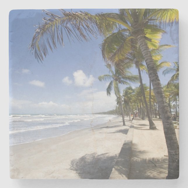 Caribbean - Trinidad - Manzanilla Beach auf Steinuntersetzer (Vorderseite)