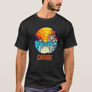 Caribe Sunset Matching Vacation Friends Family Gro T-Shirt
