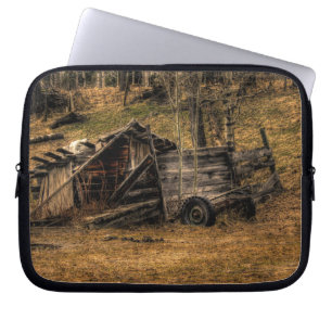 Cariboo Rustic Shed Ranch Farm Mousemat Design Laptopschutzhülle