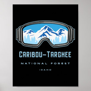 Caribou-Targhee National Forest Idaho Schnee Ski S Poster