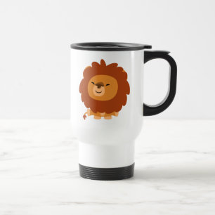 Caricature adorable Lion Commuter Mug