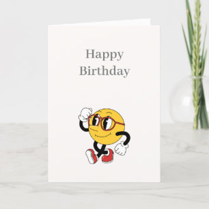 Caricature amusante Bonne carte d'anniversaire
