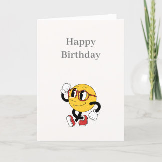 Caricature amusante Bonne carte d'anniversaire
