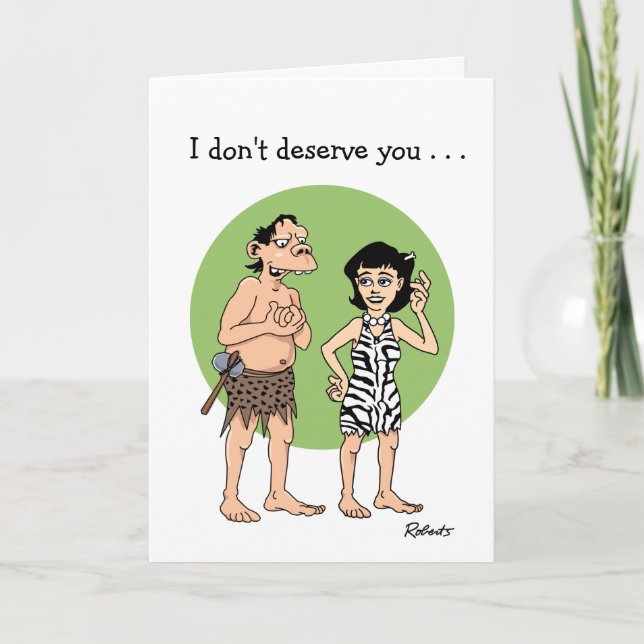 Caricature amusante carte Anniversaire (Devant)