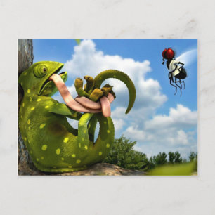 Caricature amusante carte postale