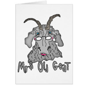 Caricature amusante de Mme Old Goat