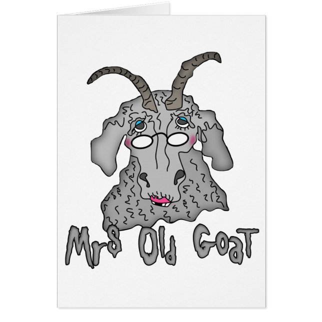 Caricature amusante de Mme Old Goat (Devant)