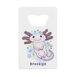 Caricature axolotl rose adorable