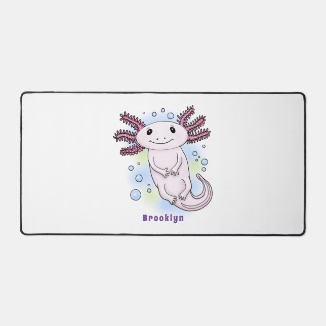 Caricature axolotl rose adorable (Recto)