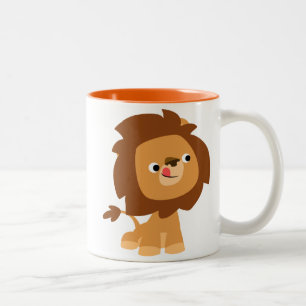Caricature cute gourmande Lion Mug