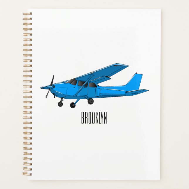 Caricature d'avion à voilure fixe (Devant)