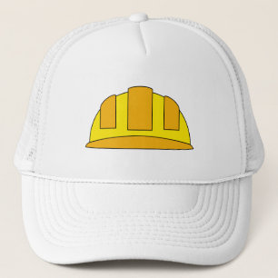 Caricature de Casquette dur jaune