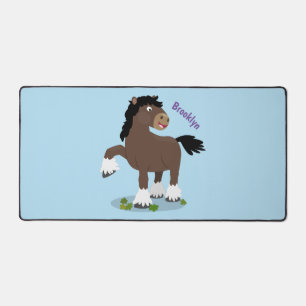 Caricature de cheval de trait de Cute Clydesdale