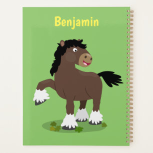 Caricature de cheval de trait de Cute Clydesdale
