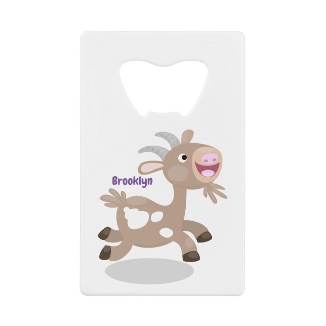 Caricature de chèvre billy joyeux (Devant)