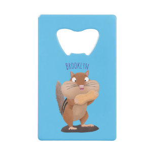 Caricature de chipmunk à grosses joues mignonnes