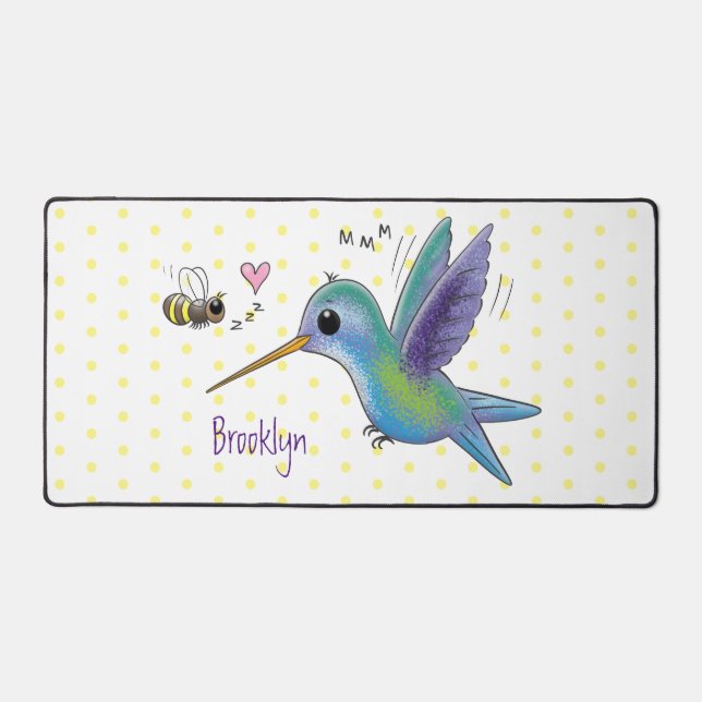 Caricature de colibri d'abeille mignonne (Recto)