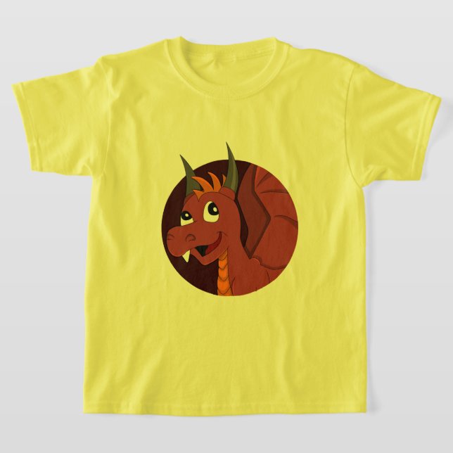 Caricature de dragon rouge T-Shirt (Poser)