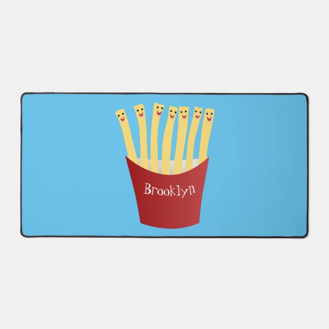 Caricature de frites Cute kawaii fast food (Recto)