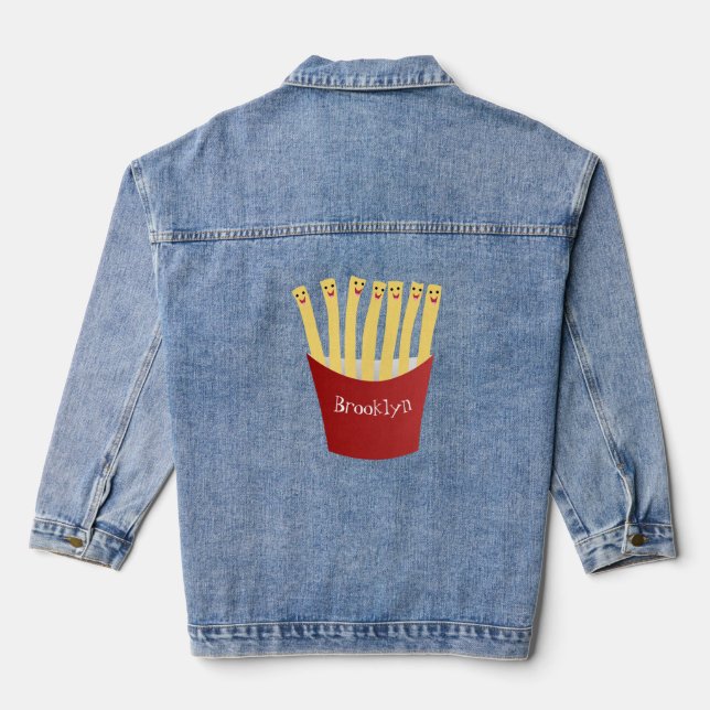 Caricature de frites Cute kawaii fast food (Verso)