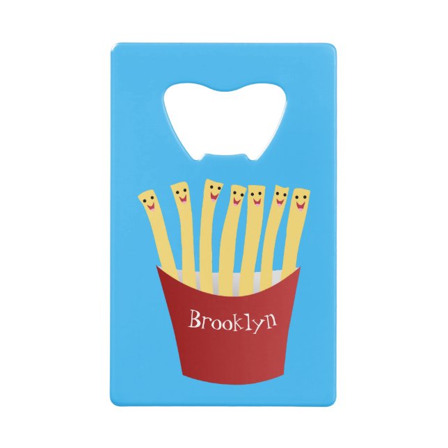 Caricature de frites Cute kawaii fast food (Devant)