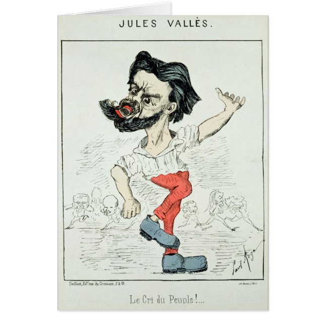 Caricature de Jules Valles (Devant)