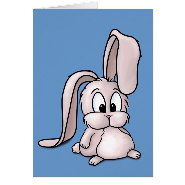 Caricature de lapin rose mignon (Devant)