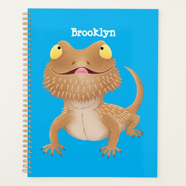 Caricature de lézard de dragon à barbe (Devant)