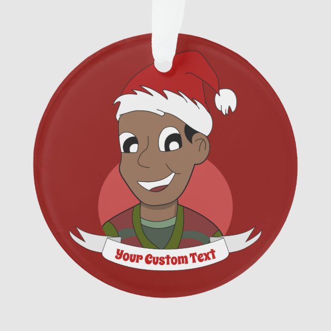 Caricature de Noël de l'homme qui rit (devant)