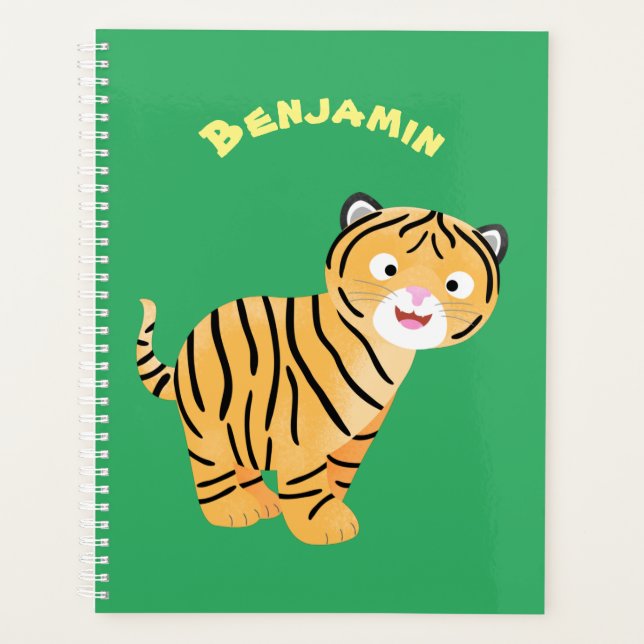 Caricature de petit tigre joyeux (Devant)