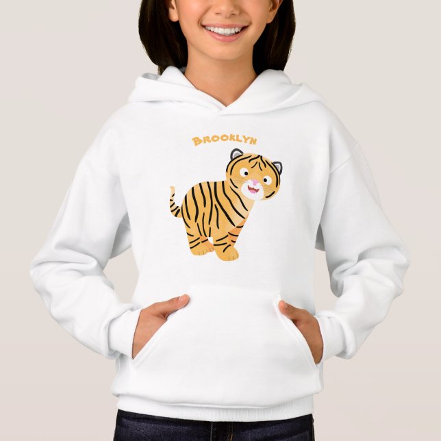 Caricature de petit tigre joyeux (Devant)
