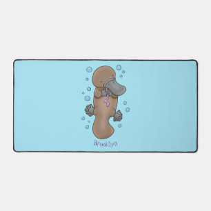 Caricature de platypus bébé très heureuse