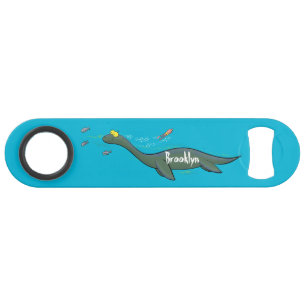Caricature de plesiosaure, monstre marin mignon et