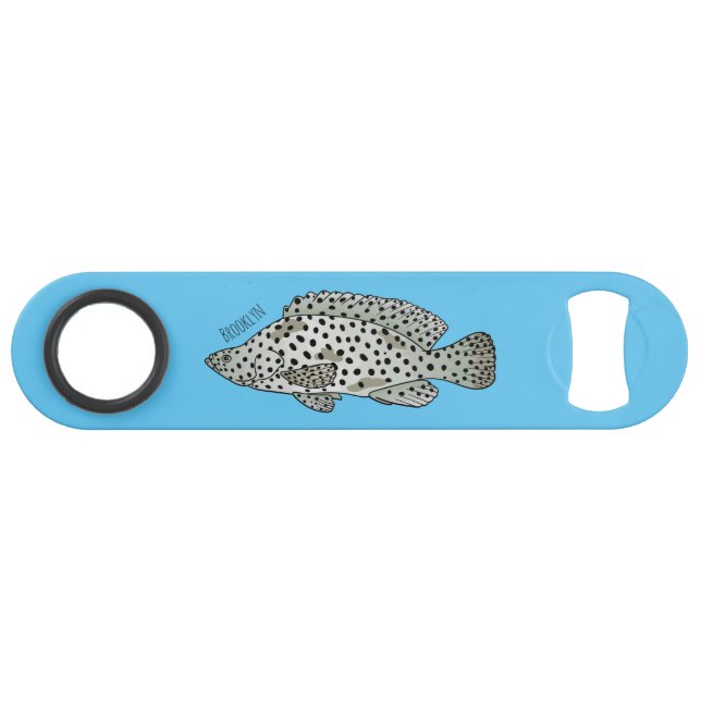 Caricature de poissons de mérou à bosse (Devant (Horizontal))