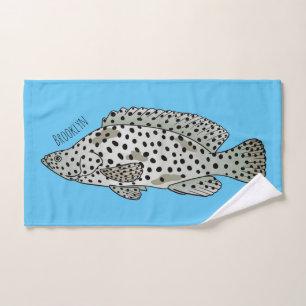 Caricature de poissons de mérou à bosse