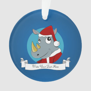 Caricature de rhinocéros de Noël