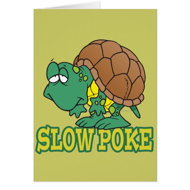 caricature de tortue lente et mignonne (Devant)