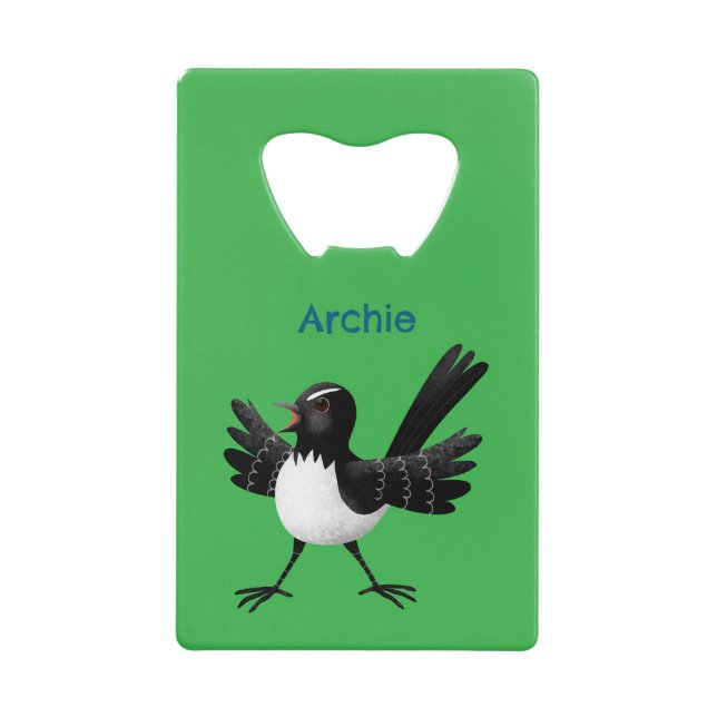 Caricature de Willie Wagtail australienne personna (Devant)