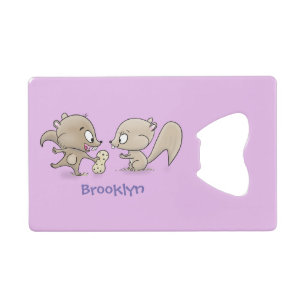 Caricature d'écureuils marrants